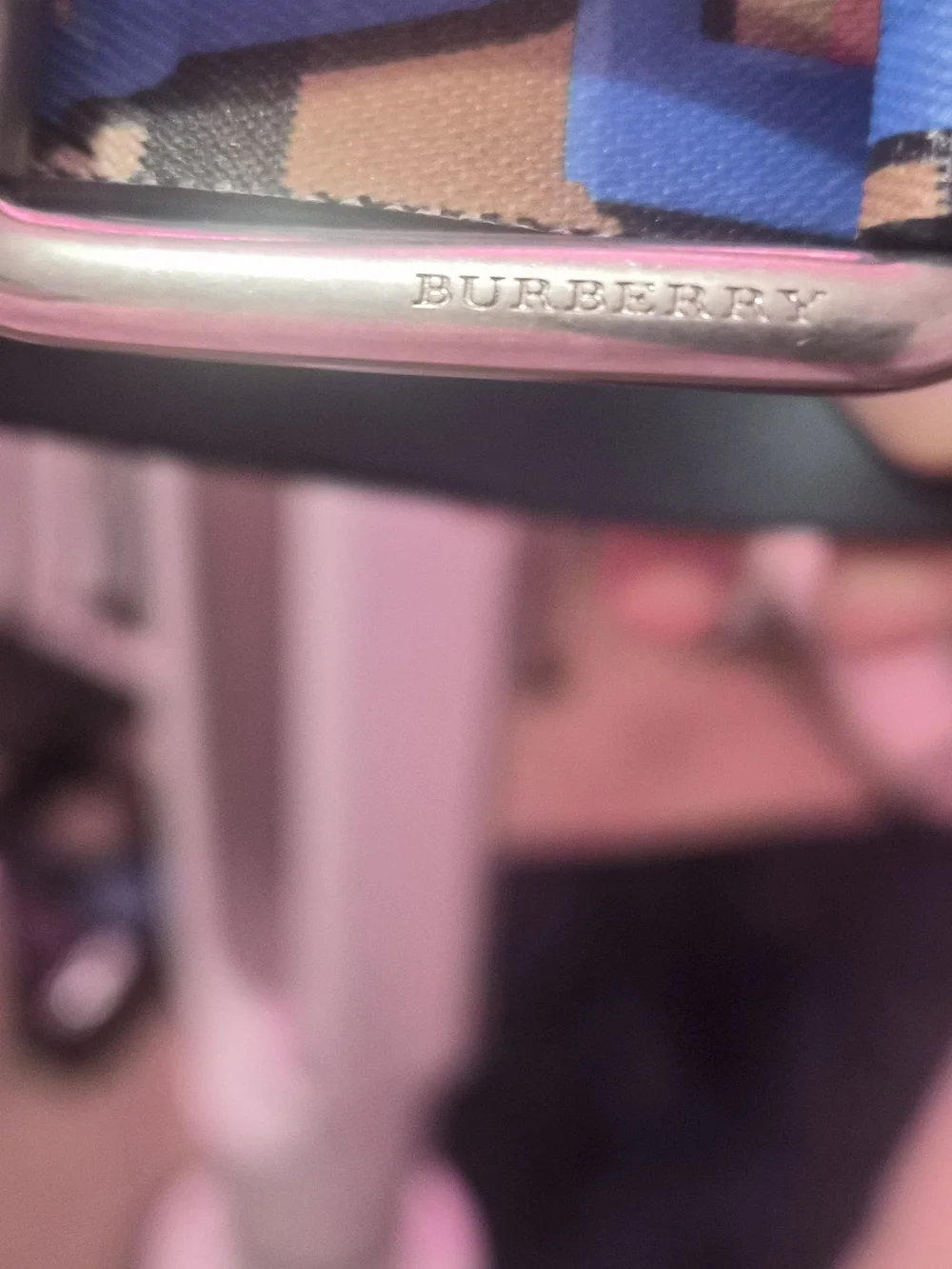 Burberry Graffiti Check Belt FW19